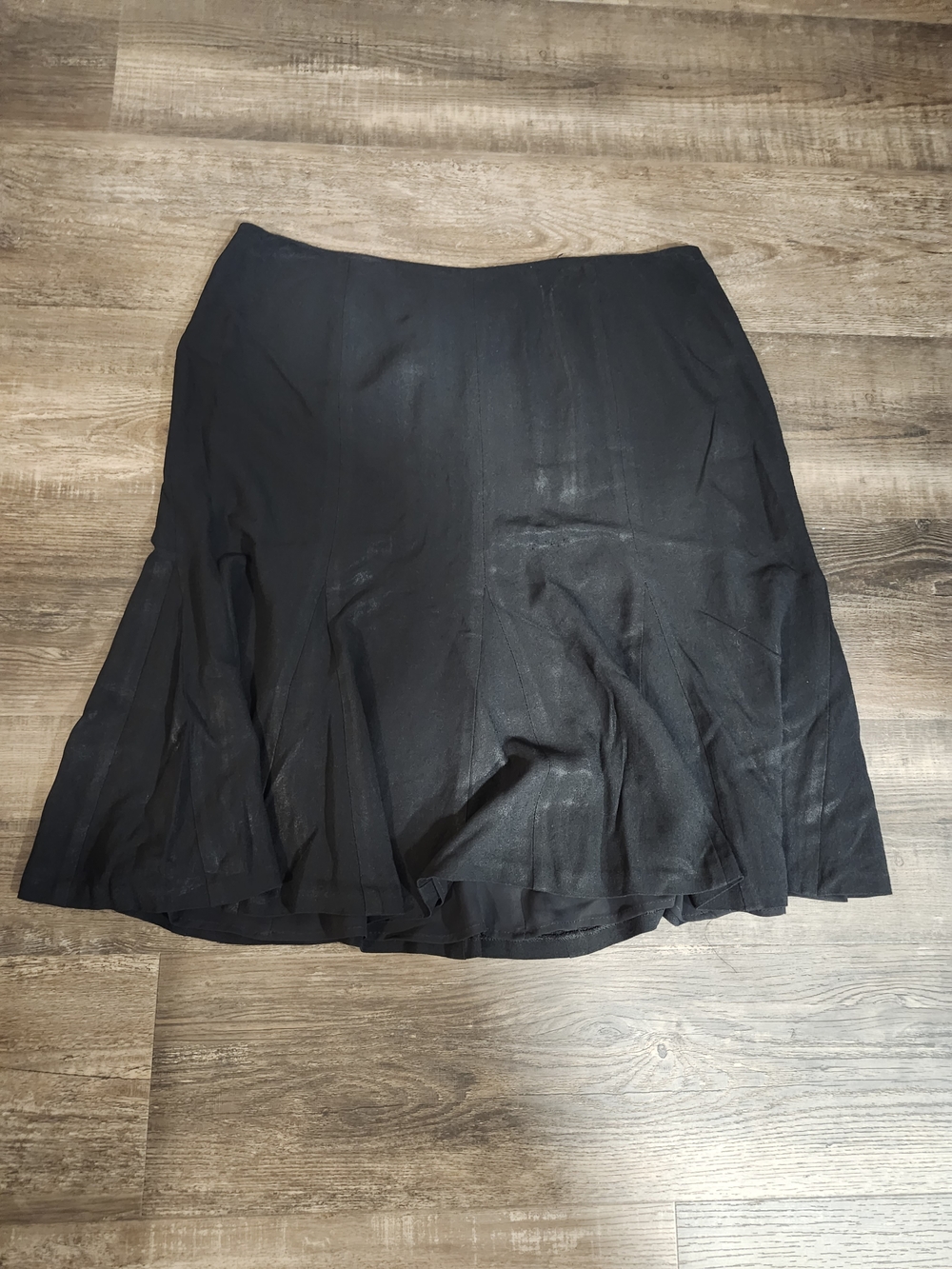 Talbots Black Circle Skirt with Flared Hem